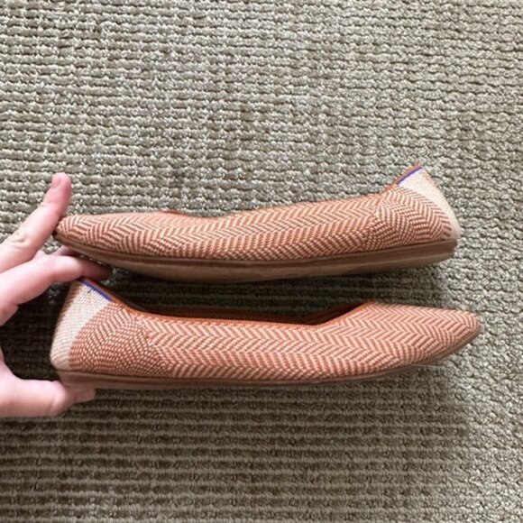 Rothy's Camel Herringbone Merino The Point - Picture 7 of 9